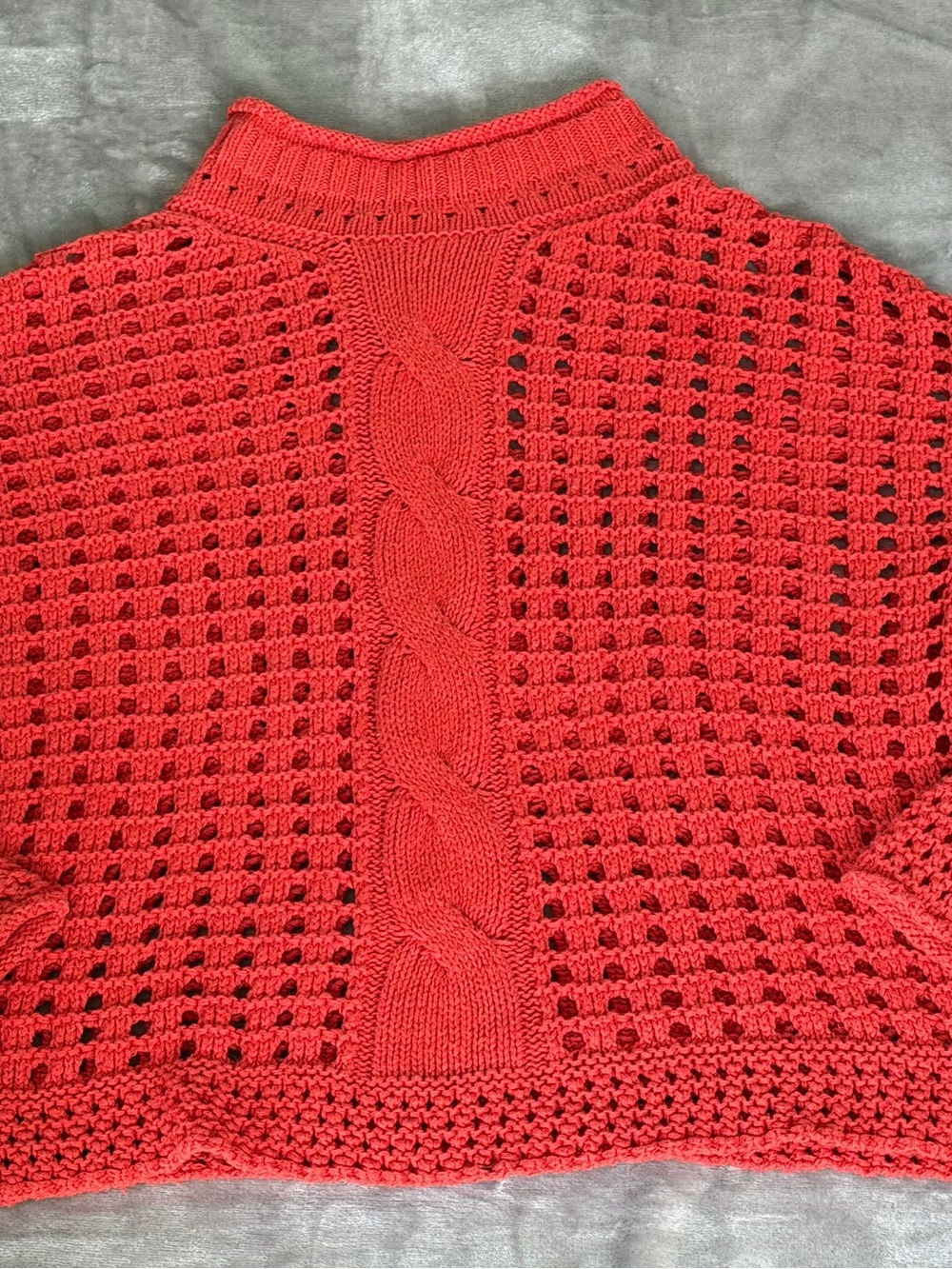 Free People Mock Neck Chunky Knit Sweater Women's Size XS